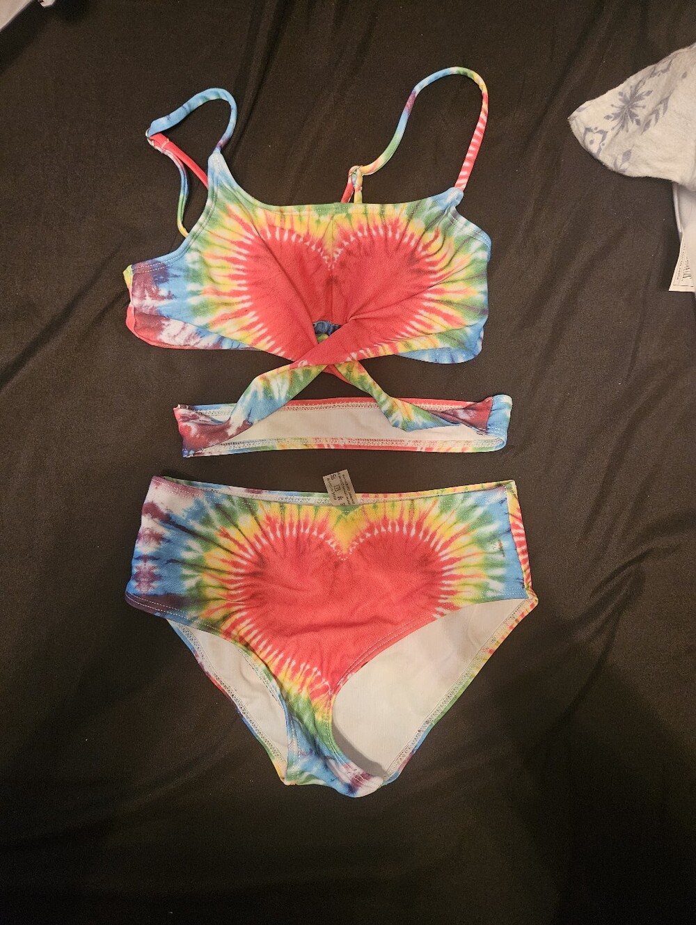 Kids Tie-Dye Two-Piece Swim Set - Multicolor